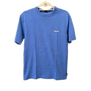 PALACE SKATEBOARDS Logo Crewneck‎ Tee Blue Sz Small